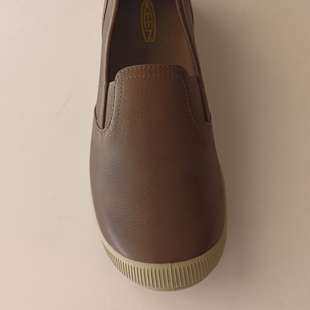 Keen Lorelai Slip On Leather Shoes Sneakers SZ 8.5 Brown Walking Hiking Comfort - Picture 7 of 13